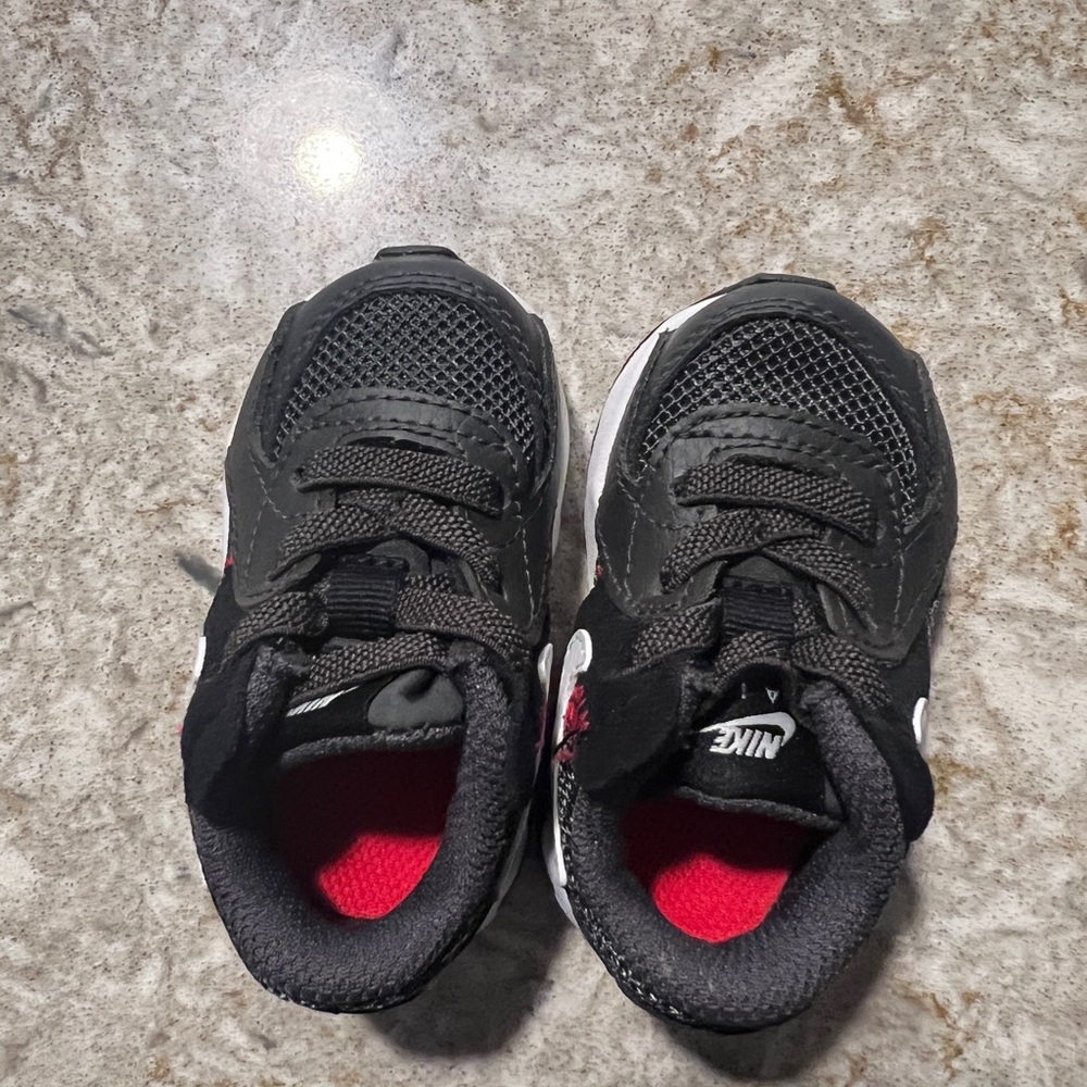 Nike Black and Red Baby Walker Shoes